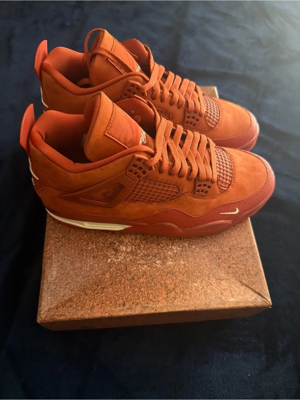 Jordan Orange Suede High-Top Sneakers - Solid Orange